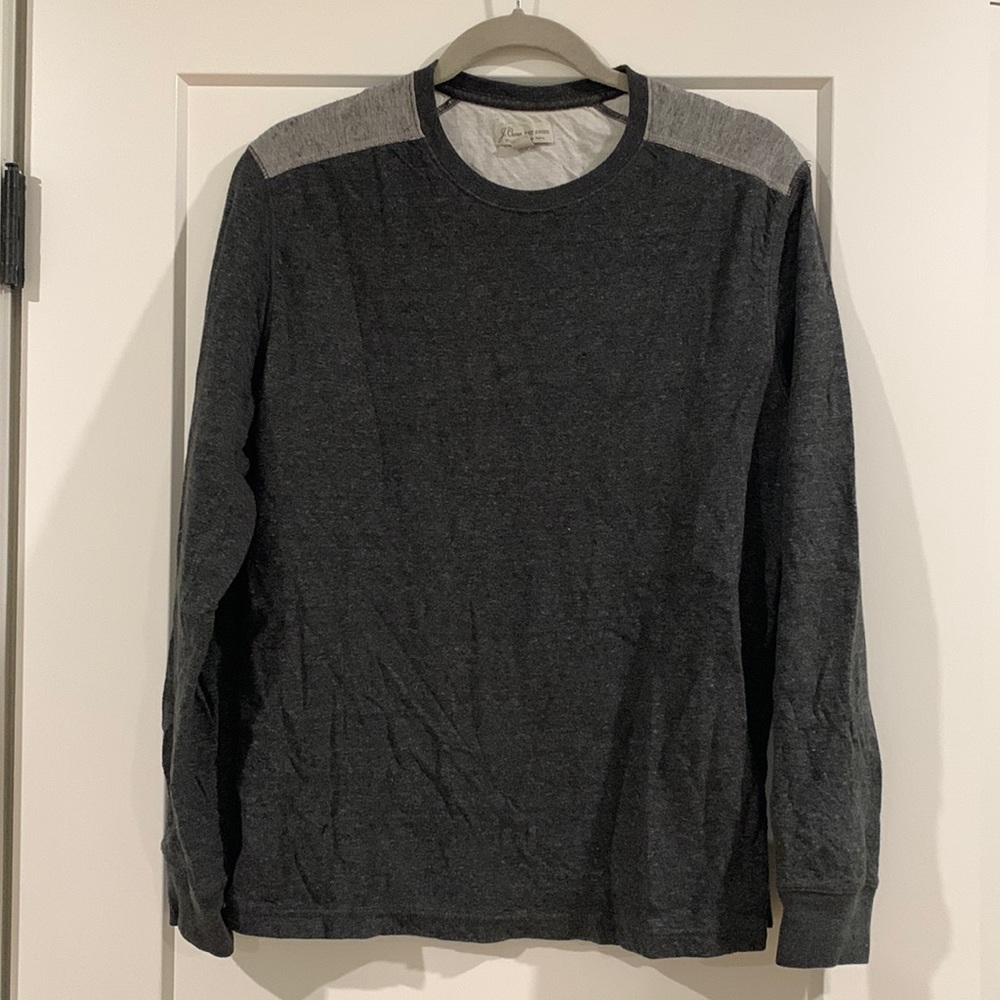 J. crew men’s long sleeve knit shirt